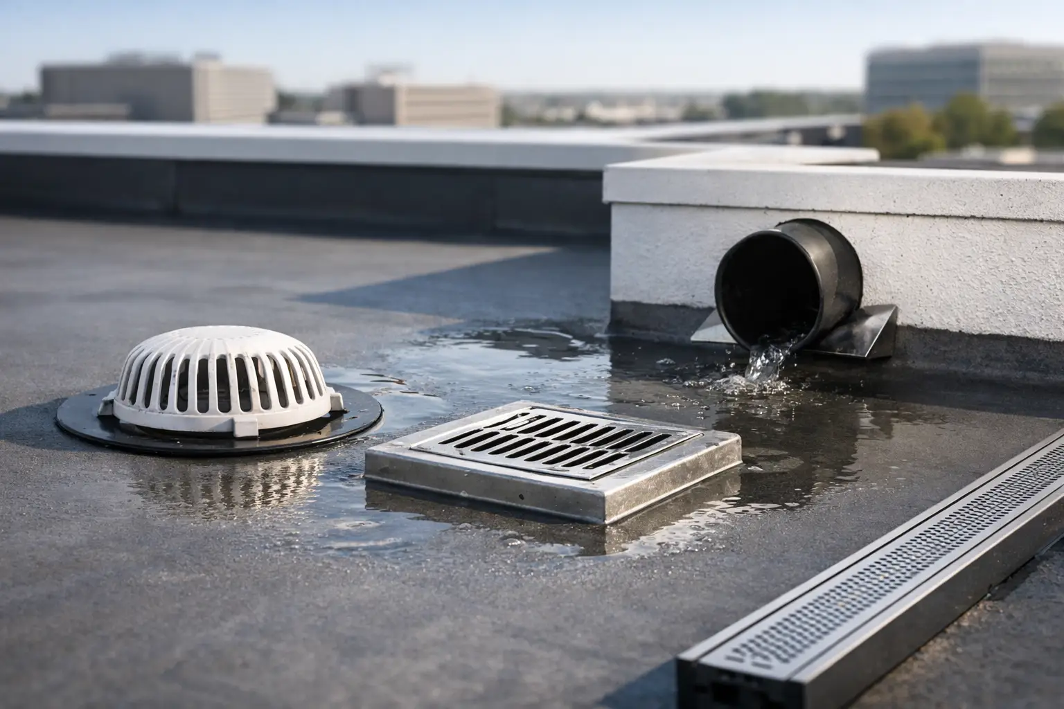 Best Flat Roof Drainage Options Explained