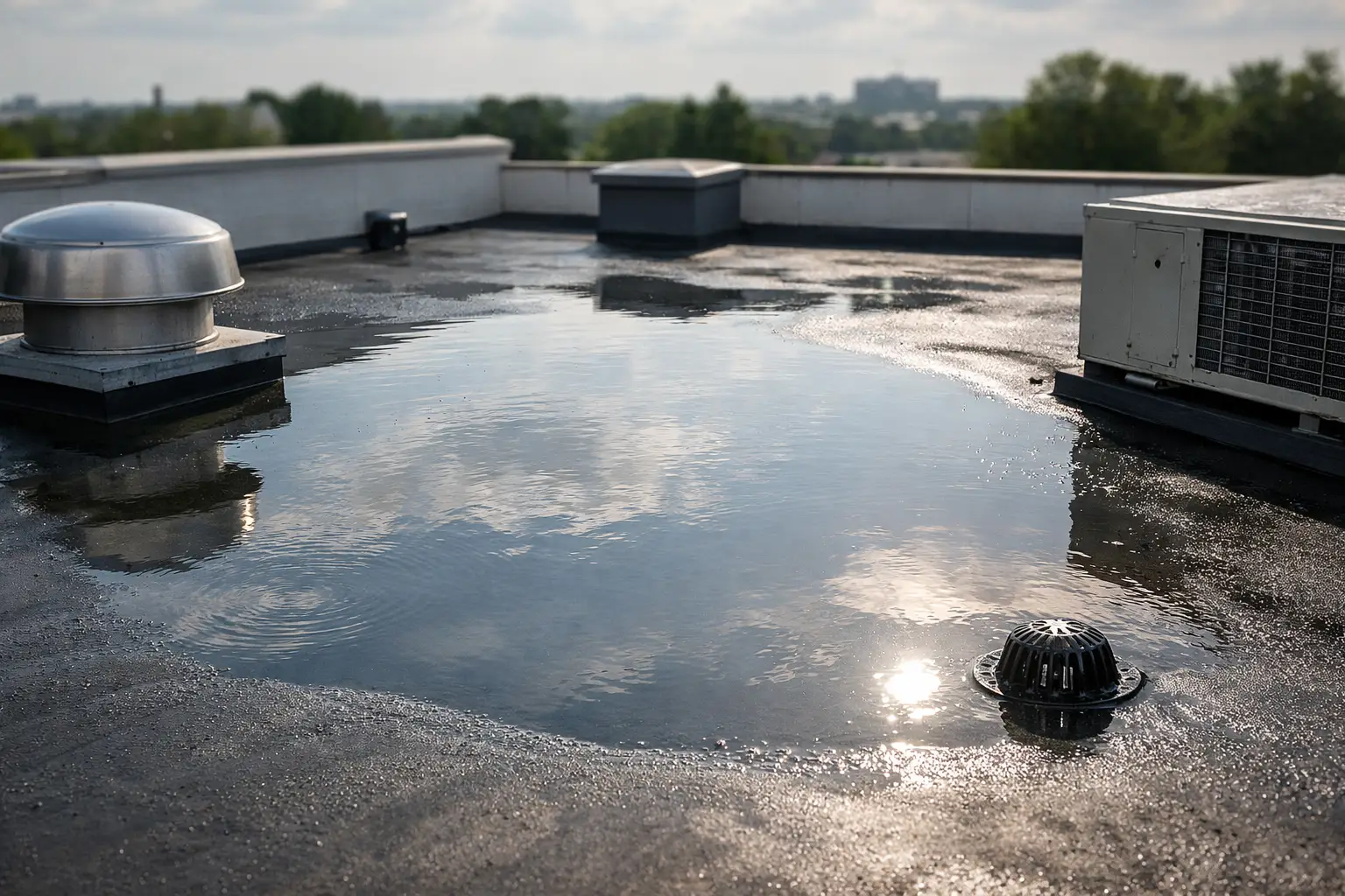 What Causes Ponding on Roofs?