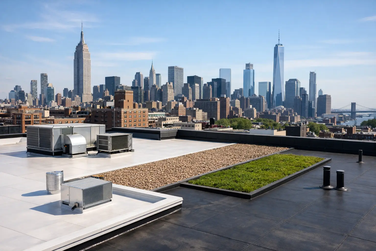 Best Commercial Roof Systems for NYC Buildings