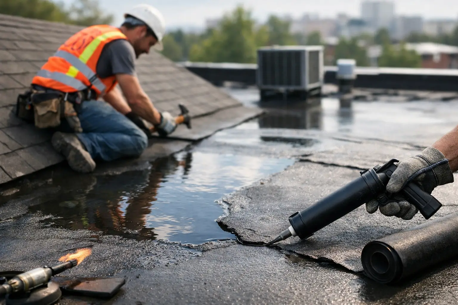 Roof Repair Queens for Leaks and Flat Roofs