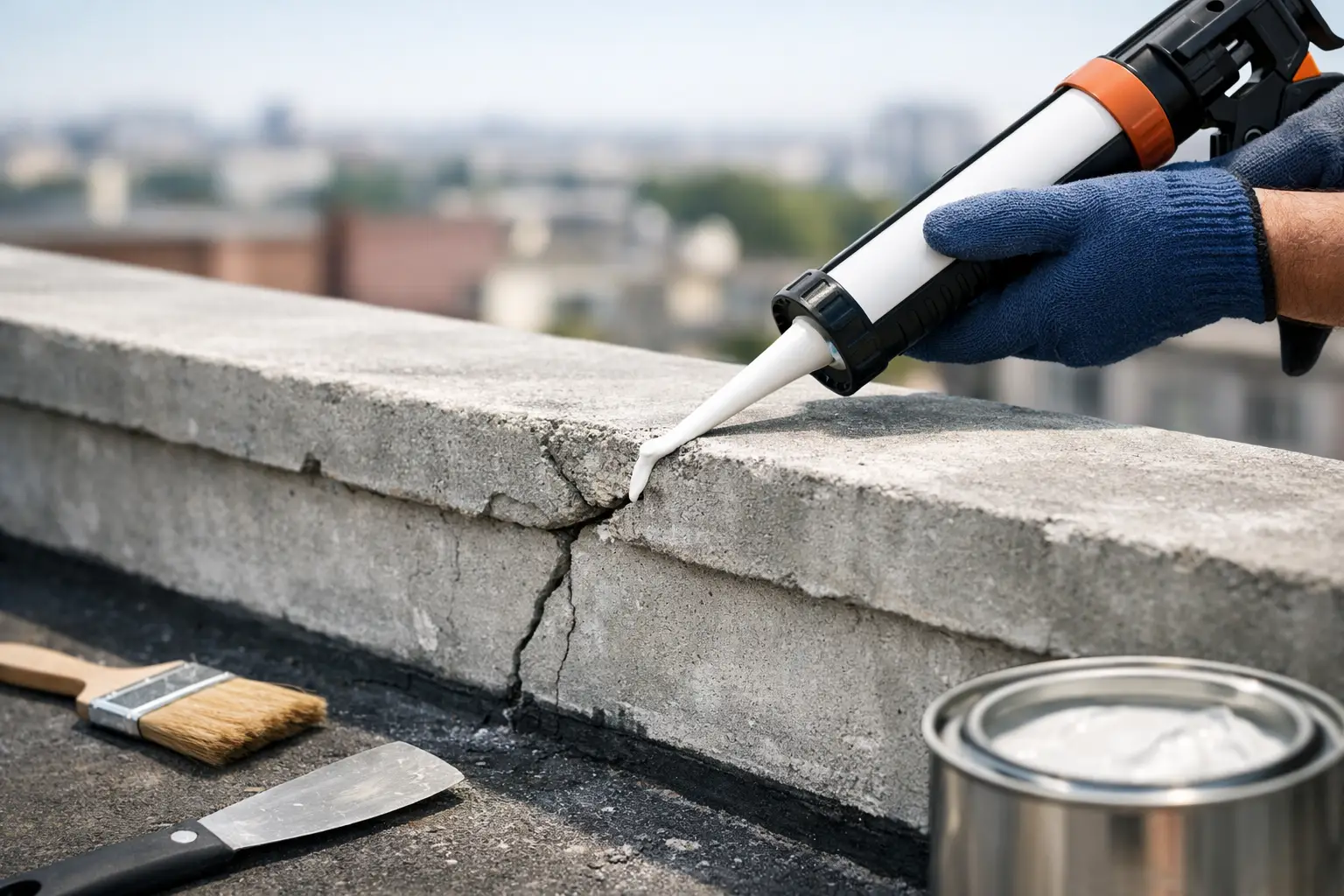 How to Seal Parapet Wall Cracks Before Leaks
