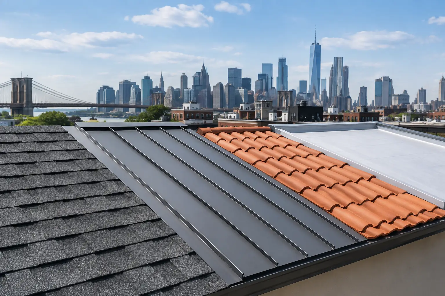 Brooklyn Roofing Material Options That Last